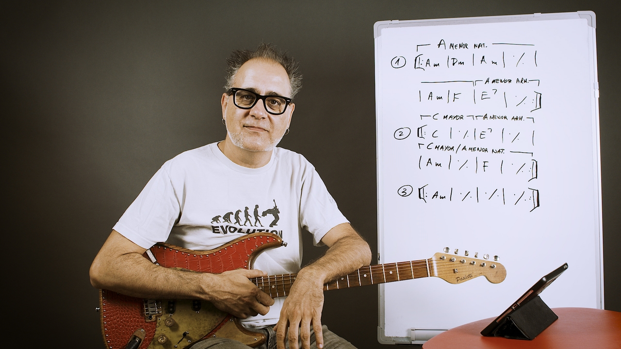 Escala menor armónica: práctica