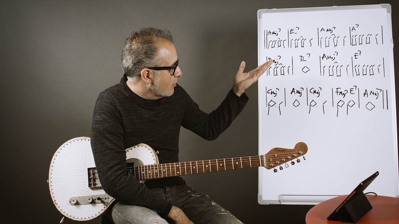 Ejemplo real con acordes Maj7, m7 y 7 (Parte 1)